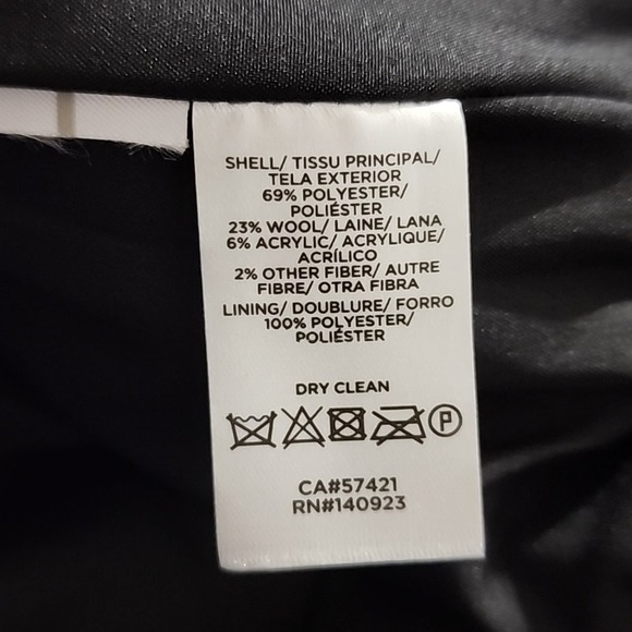 Loft Grey and Pink Academia Career Tartan plaid wool blend skirt plus size 16 - Picture 8 of 8